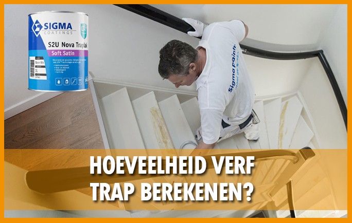 Hoeveelheid verf trap berekenen